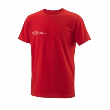 Wilson Tennis Tshirt Team II Tech Crew rot Jungen